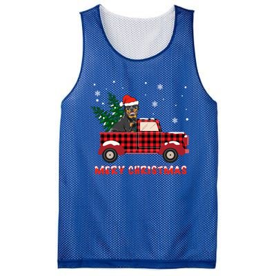 Rottweilers Christmas Truck Tree Mom Dad Dog Gift Mesh Reversible Basketball Jersey Tank