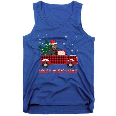 Rottweilers Christmas Truck Tree Mom Dad Dog Gift Tank Top