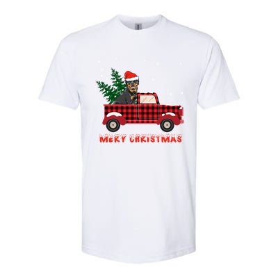 Rottweilers Christmas Truck Tree Mom Dad Dog Gift Softstyle CVC T-Shirt