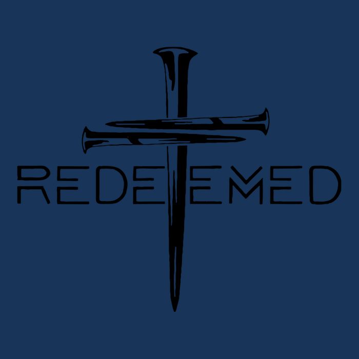 Redeemed Collection: The Ultimate Redeemer 3 Nails Cross Black On Black Infant Baby Jersey Bodysuit
