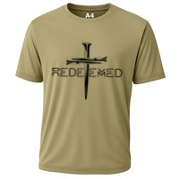 Redeemed Collection: The Ultimate Redeemer 3 Nails Cross Black On Black Performance Shirt