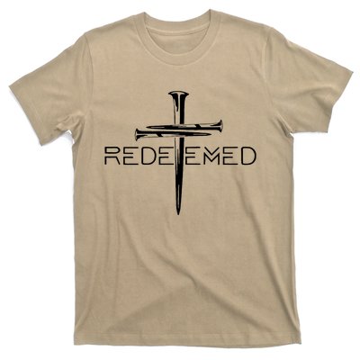 Redeemed Collection: The Ultimate Redeemer 3 Nails Cross Black On Black T-Shirt