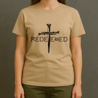Redeemed Collection: The Ultimate Redeemer 3 Nails Cross Black On Black T-Shirt