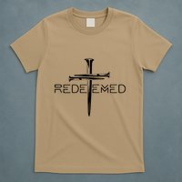 Redeemed Collection: The Ultimate Redeemer 3 Nails Cross Black On Black T-Shirt