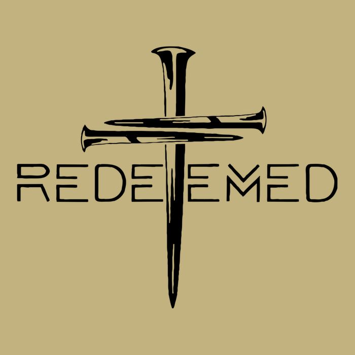 Redeemed Collection: The Ultimate Redeemer 3 Nails Cross Black On Black Button
