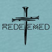 Redeemed Collection: The Ultimate Redeemer 3 Nails Cross Black On Black Sueded Cloud Jersey T-Shirt
