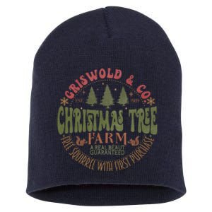 Griswold's Family Christmas, Retro Christmas Tree Farm Funny Holiday Vibes Short Acrylic Beanie