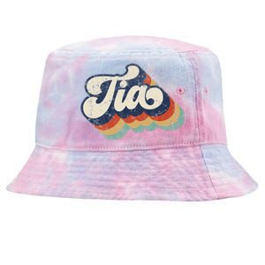 Retro Cute Tia For Auntie Best Tia Ever Aunt Tie-Dyed Bucket Hat