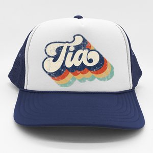 Retro Cute Tia For Auntie Best Tia Ever Aunt Trucker Hat