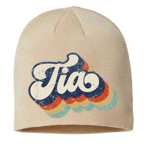 Retro Cute Tia For Auntie Best Tia Ever Aunt Sustainable Beanie