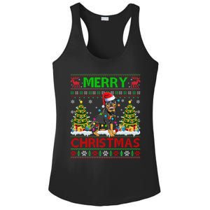 Rottweiler Christmas Ugly Sweater Rottweiler Tree Light Xmas Gift Ladies PosiCharge Competitor Racerback Tank