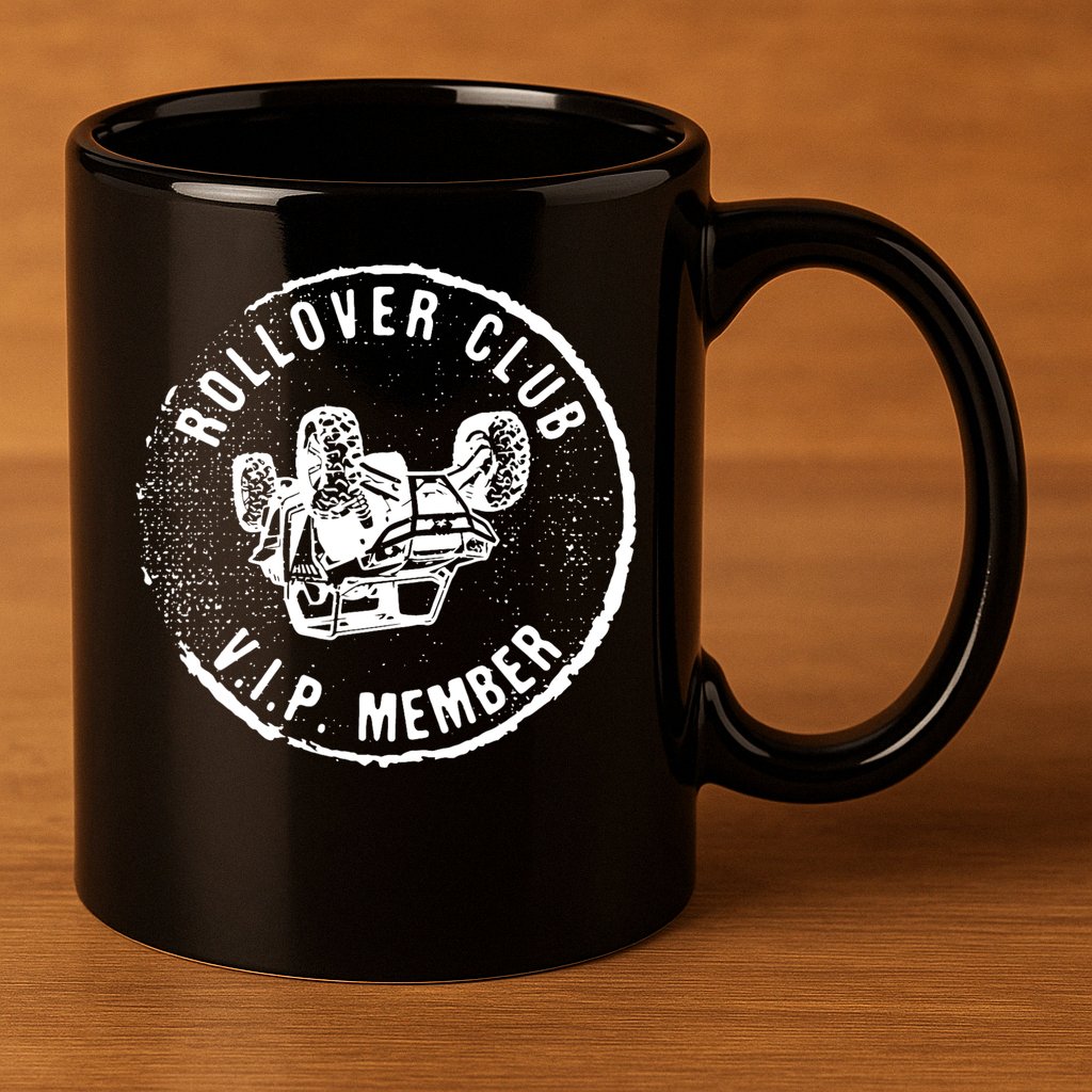 Rollover Club UTV SXS Funny Side By Side Offroad Riding 11oz C Handle Ceramic Mug