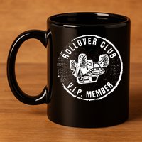 Rollover Club UTV SXS Funny Side By Side Offroad Riding 11oz C Handle Ceramic Mug