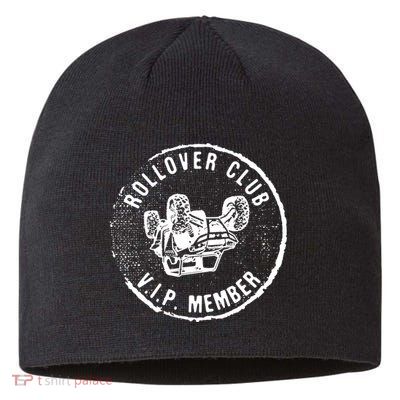 Rollover Club UTV SXS Funny Side By Side Offroad Riding Sustainable Beanie