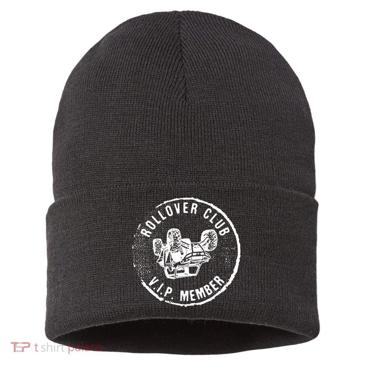Rollover Club UTV SXS Funny Side By Side Offroad Riding Sustainable Knit Beanie