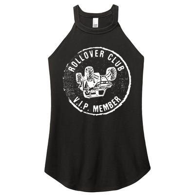 Rollover Club UTV SXS Funny Side By Side Offroad Riding Women's Perfect Tri Rocker Tank