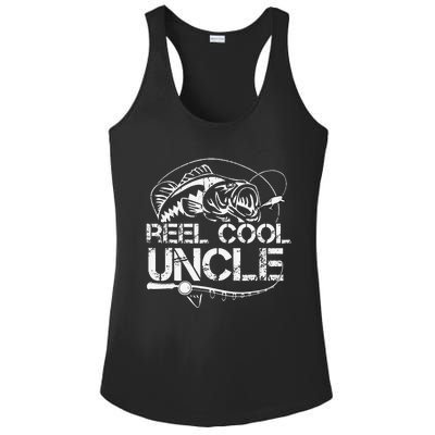 Reel Cool Uncle Fishing Daddy Fathers Day Dad Gifts For Ladies PosiCharge Competitor Racerback Tank