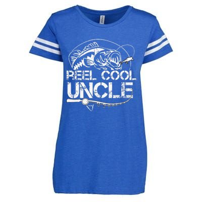 Reel Cool Uncle Fishing Daddy Fathers Day Dad Gifts For Enza Ladies Jersey Football T-Shirt