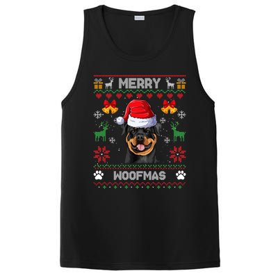 Rottweiler Christmas Ugly Sweater Rottweiler Tree Light Xmas Funny Gift PosiCharge Competitor Tank