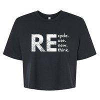 Re Cycle Use New Think Bella+Canvas Jersey Crop Tee