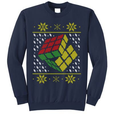 Rubiks Cube Ugly Christmas Sweatshirt