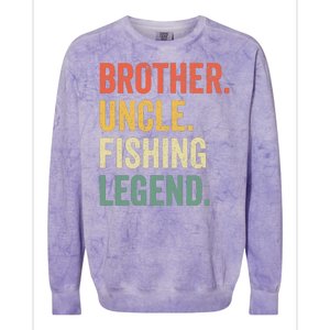 Reel Cool Uncle Fishing Daddy Fathers Day Dad Gift Colorblast Crewneck Sweatshirt