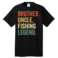 Reel Cool Uncle Fishing Daddy Fathers Day Dad Gift Tall T-Shirt