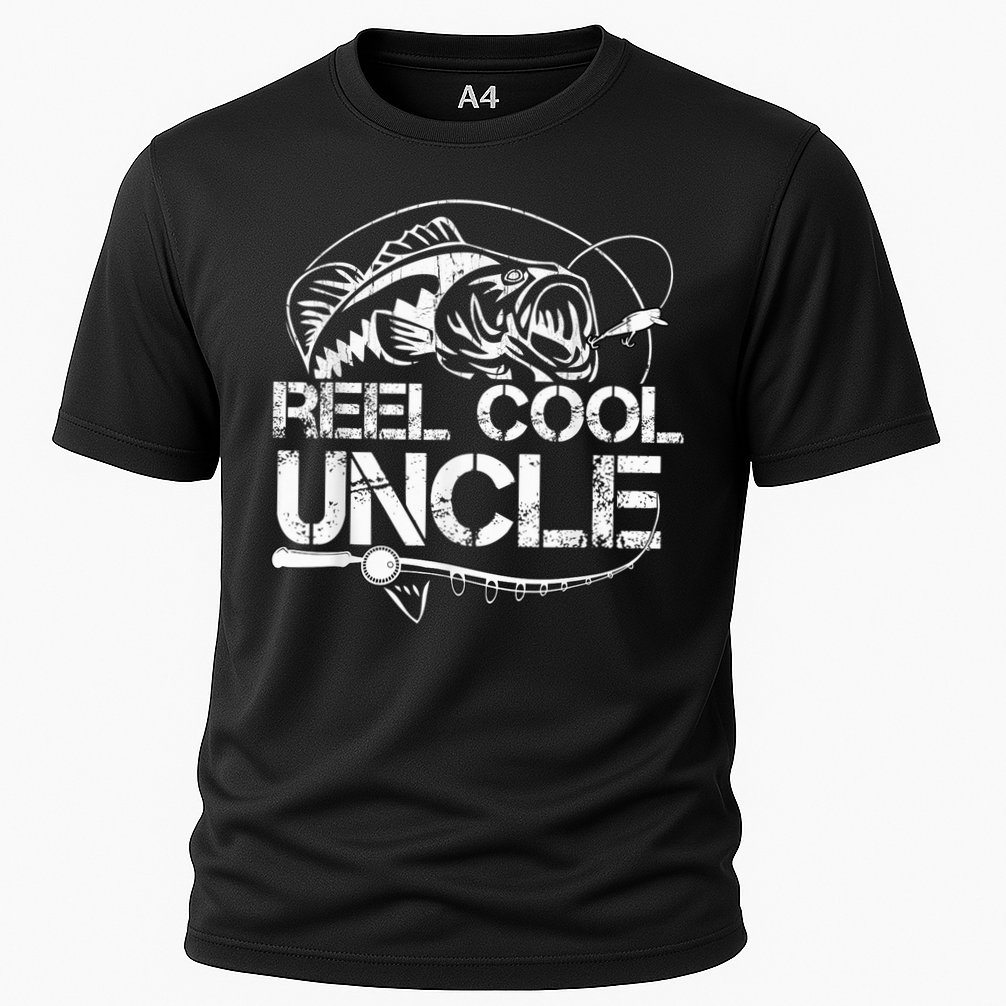 Reel Cool Uncle Fishing Daddy Fathers Day Dad Gifts For  Cooling Performance Crew T-Shirt