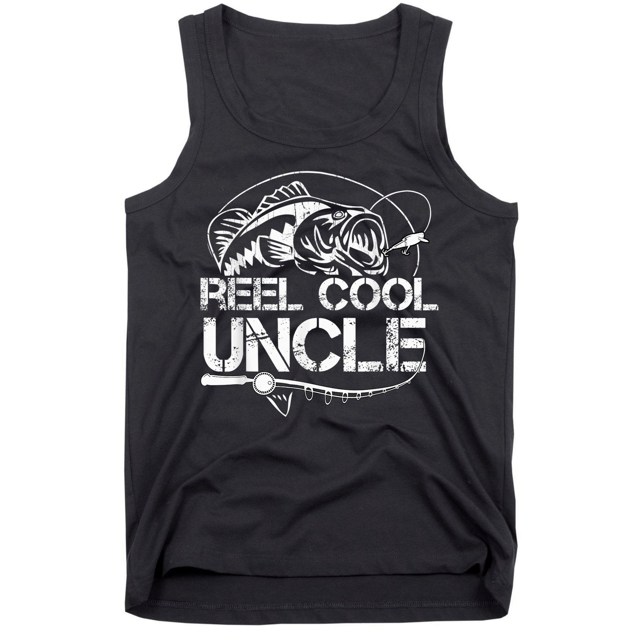 Reel Cool Uncle Fishing Daddy Fathers Day Dad Gifts For  Tank Top