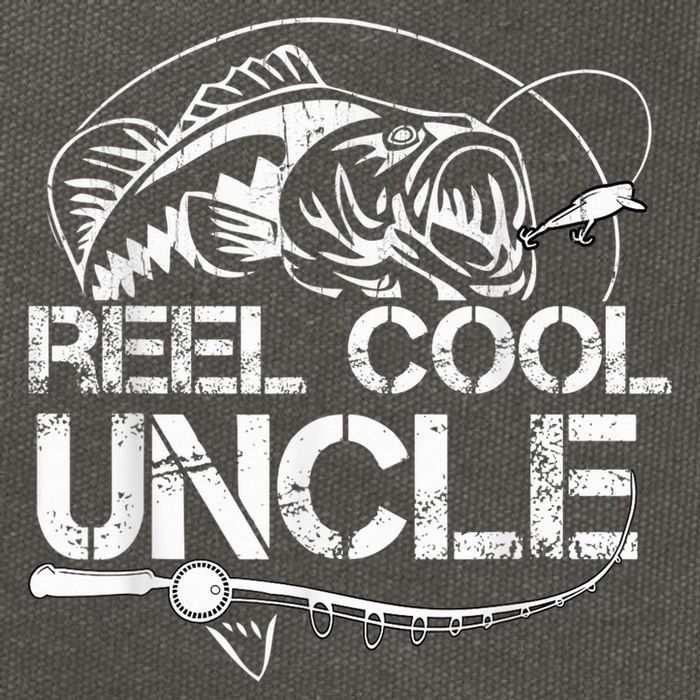 Reel Cool Uncle Fishing Daddy Fathers Day Dad Gifts For  Cotton Canvas Backpack