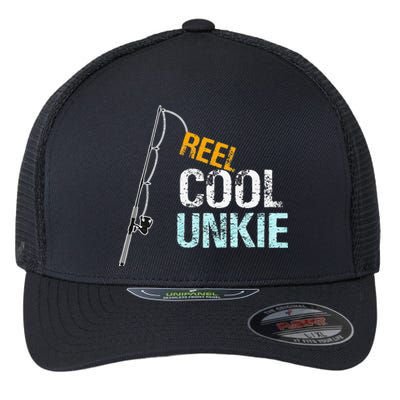 Reel Cool Unkie Uncle Gift From Niece Or Nephew Flexfit Unipanel Trucker Cap