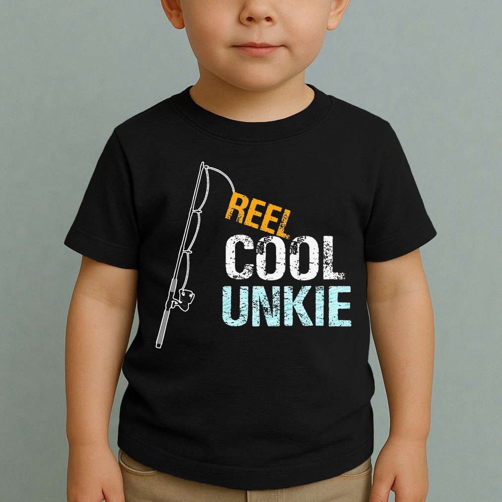 Reel Cool Unkie Uncle Gift From Niece Or Nephew Toddler T-Shirt