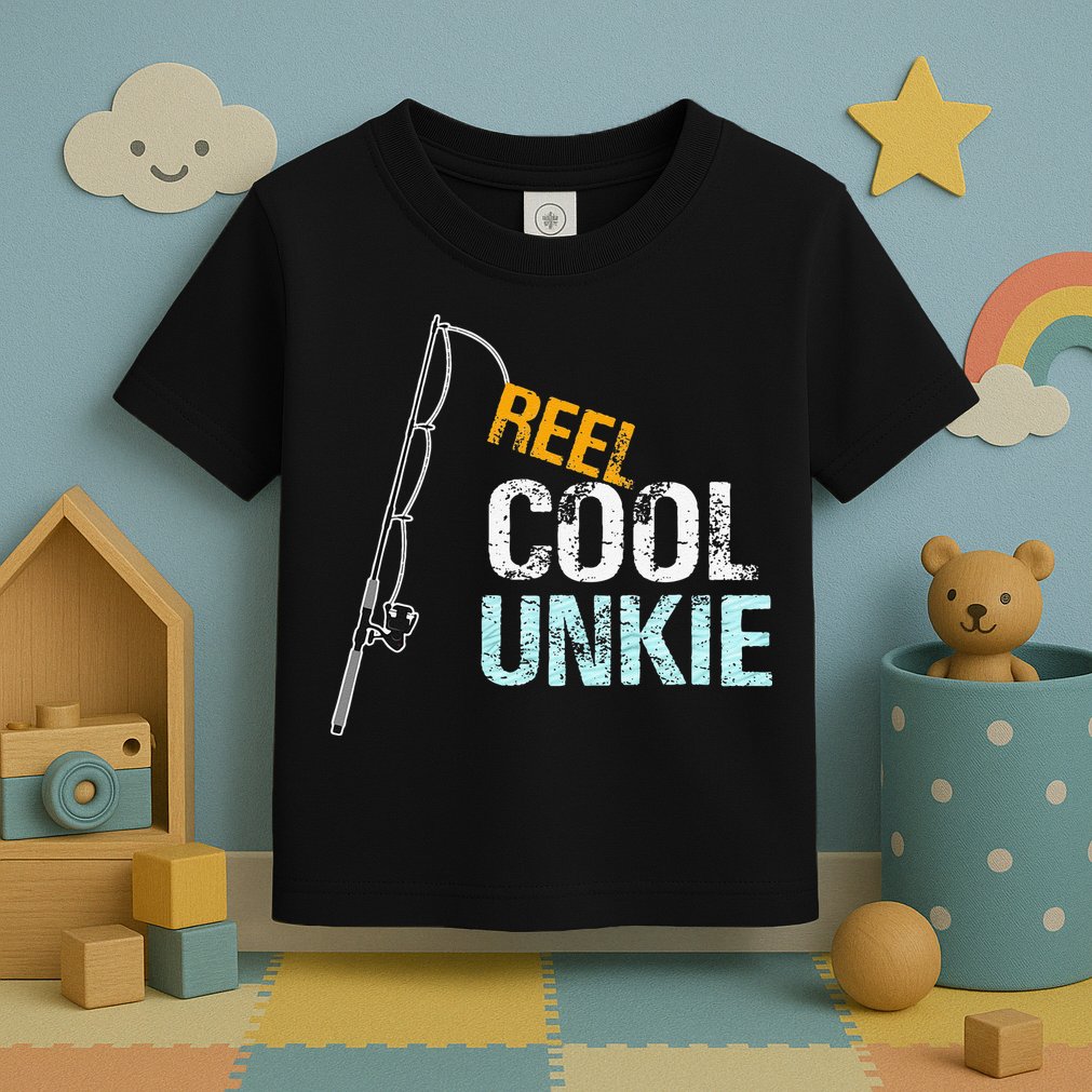 Reel Cool Unkie Uncle Gift From Niece Or Nephew Toddler T-Shirt