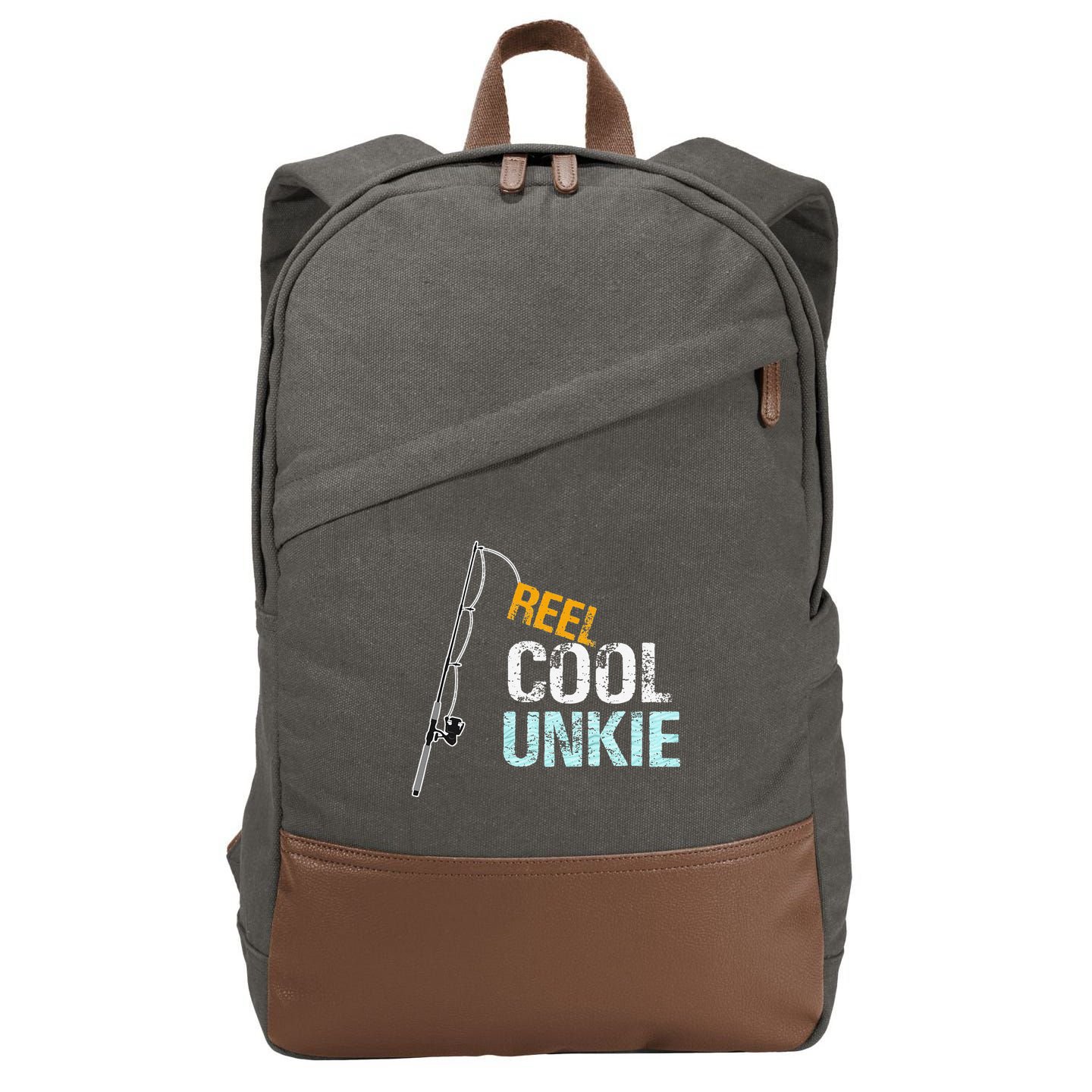 Reel Cool Unkie Uncle Gift From Niece Or Nephew Cotton Canvas Backpack