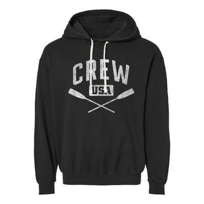 Rowing Crew Usa Coxswain Sculling Row Team Garment-Dyed Fleece Hoodie