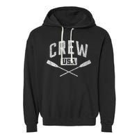 Rowing Crew Usa Coxswain Sculling Row Team Garment-Dyed Fleece Hoodie