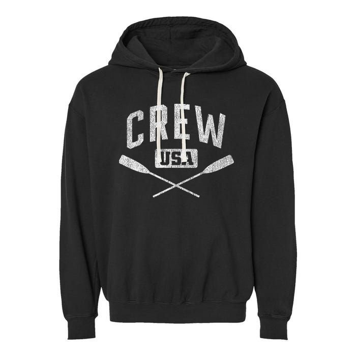 Rowing Crew Usa Coxswain Sculling Row Team Garment-Dyed Fleece Hoodie