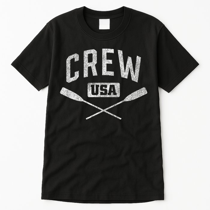 Rowing Crew Usa Coxswain Sculling Row Team Tall T-Shirt