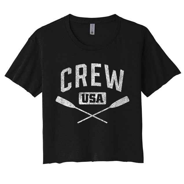Rowing Crew Usa Coxswain Sculling Row Team Crop Top