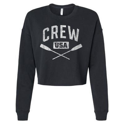 Rowing Crew Usa Coxswain Sculling Row Team Cropped Pullover Crew