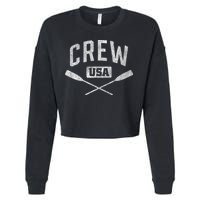 Rowing Crew Usa Coxswain Sculling Row Team Cropped Pullover Crew