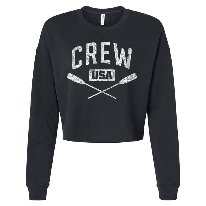 Rowing Crew Usa Coxswain Sculling Row Team Cropped Pullover Crew