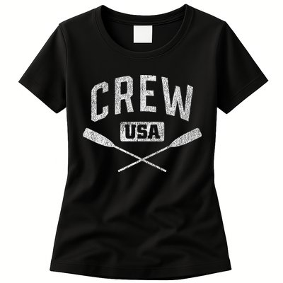 Rowing Crew Usa Coxswain Sculling Row Team Womens T-Shirt