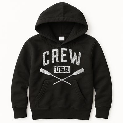 Rowing Crew Usa Coxswain Sculling Row Team Kids Hoodie