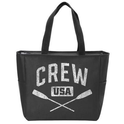 Rowing Crew Usa Coxswain Sculling Row Team Zip Tote Bag