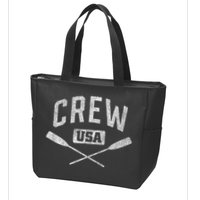 Rowing Crew Usa Coxswain Sculling Row Team Zip Tote Bag