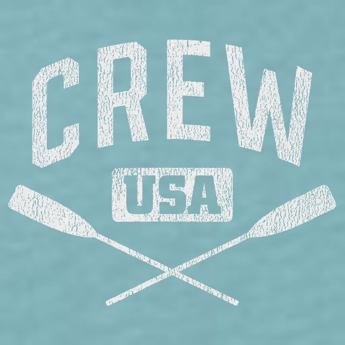 Rowing Crew Usa Coxswain Sculling Row Team Sueded Cloud Jersey T-Shirt