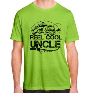 Reel Cool Uncle Fishing Daddy Fathers Day Dad Funny Gift Cool Gift Adult ChromaSoft Performance T-Shirt