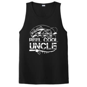 Reel Cool Uncle Fishing Daddy Fathers Day Dad Funny Gift Cool Gift PosiCharge Competitor Tank