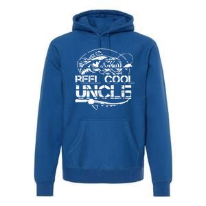 Reel Cool Uncle Fishing Daddy Fathers Day Dad Funny Gift Cool Gift Premium Hoodie